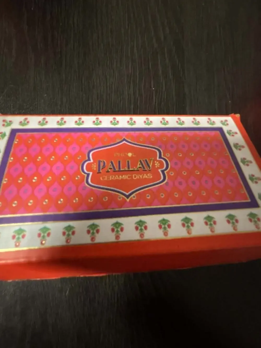 Phool Pallav Ceramic Diyas Set